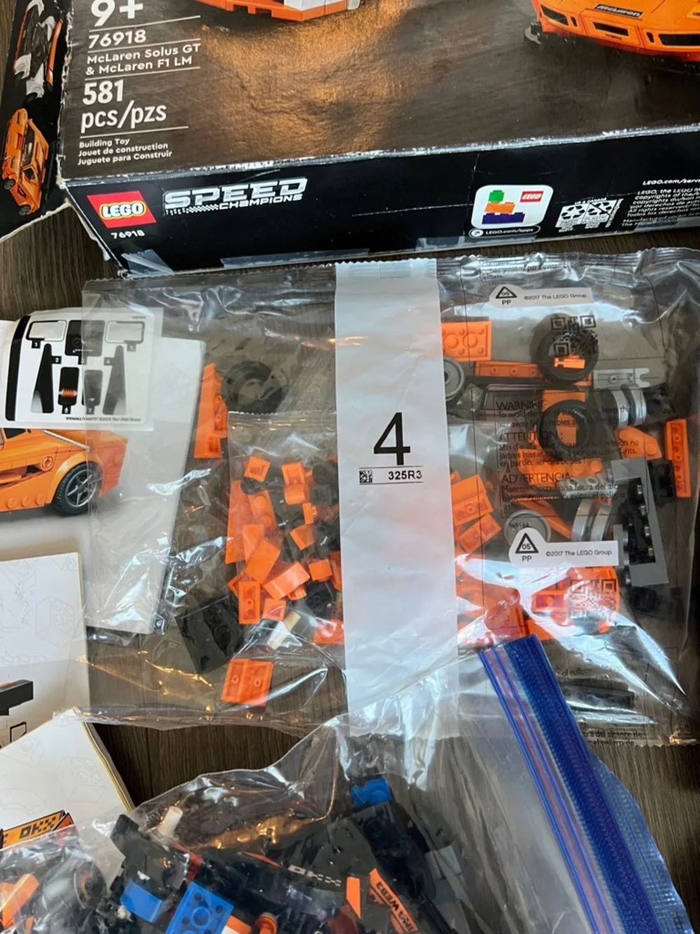 LEGO Speed Champions Orange and Black McLaren Race Car Mixed mismatched set - Picture 8 of 11
